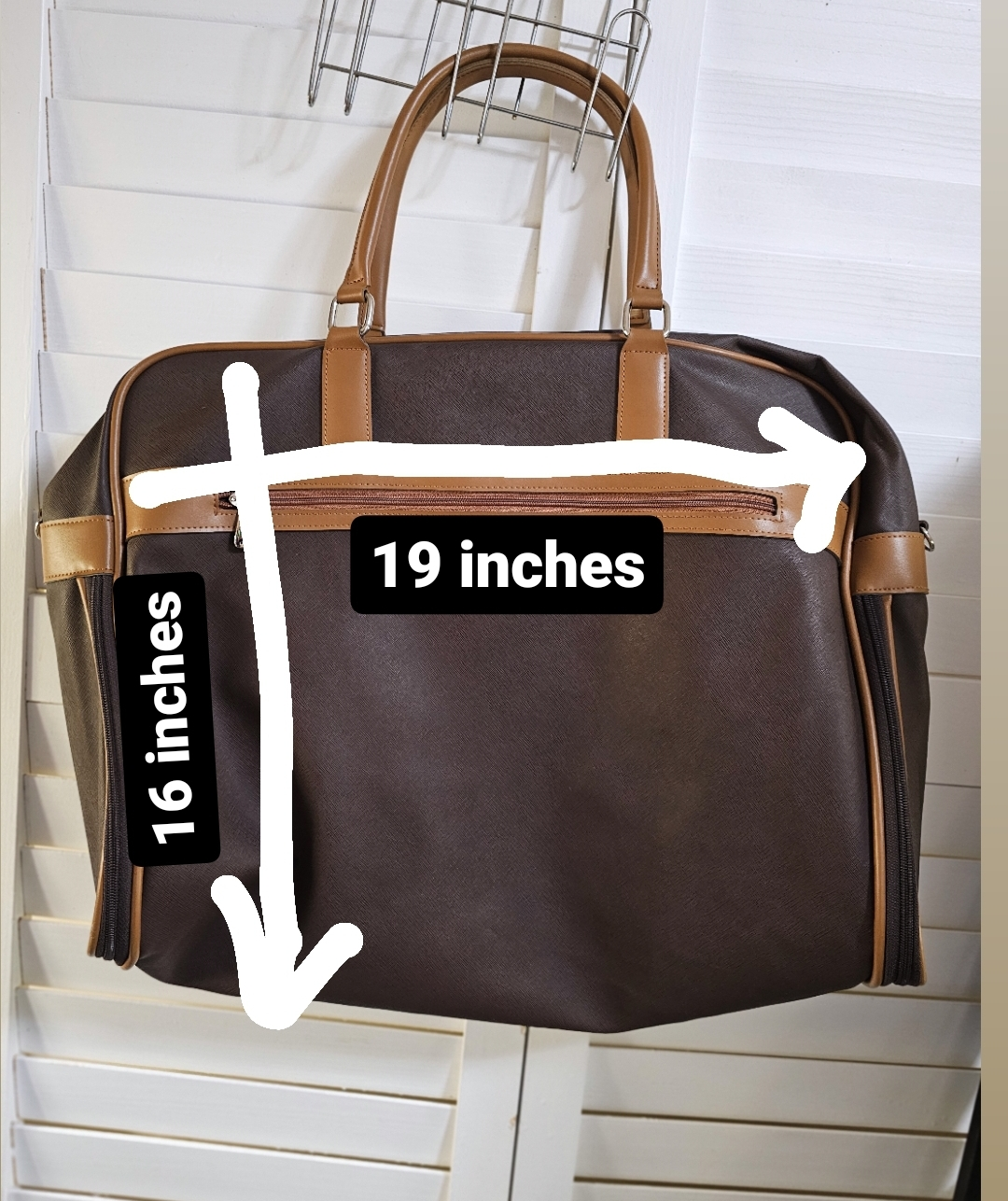 Vintage Hangers Garment Bag Brown image indicator(8)