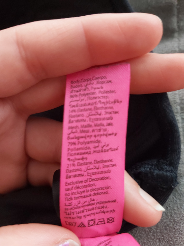 LASENZA black sexy crop top / sports bra, size small (S) image indicator(6)