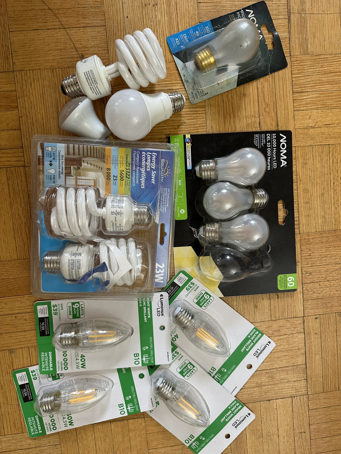 Light bulbs - must take all