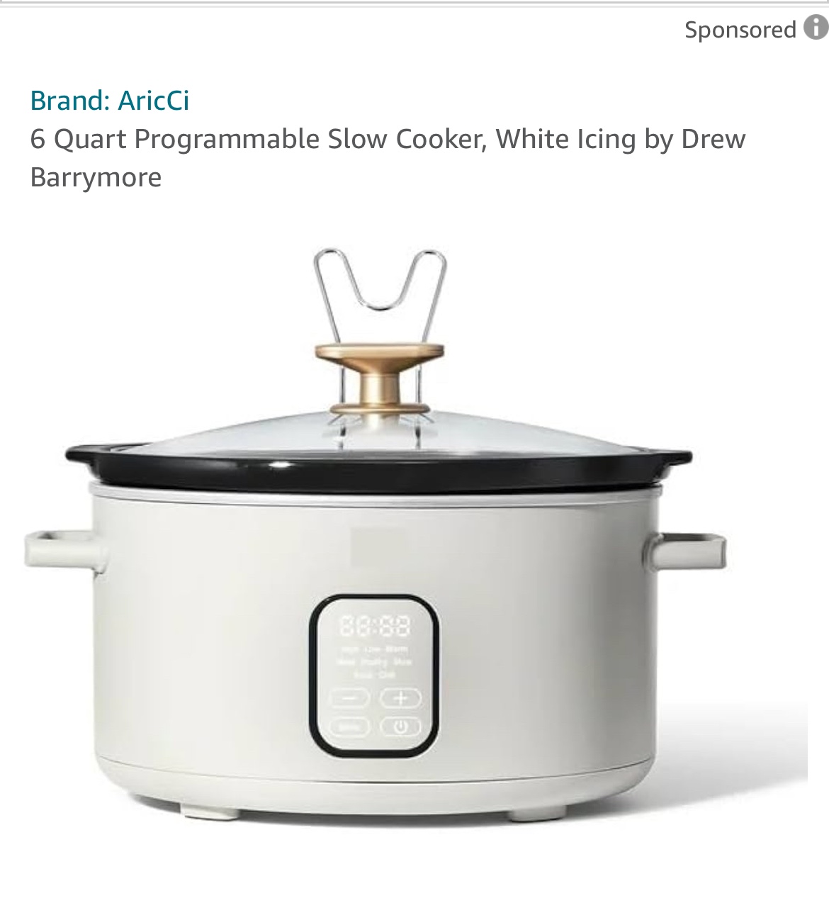 Touchscreen  Slow cooker