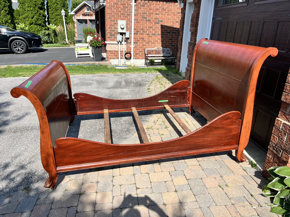 Antique Full Size Sleigh Bed image indicator(3)