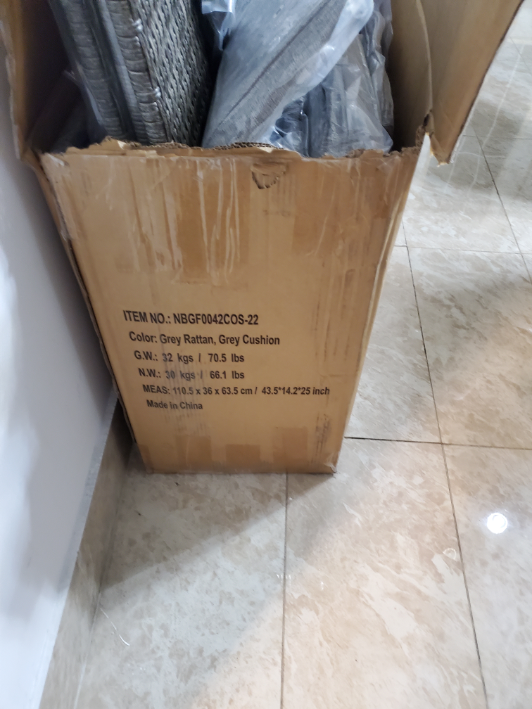 brand new never used still in the box patio furniture L shape - photo 2