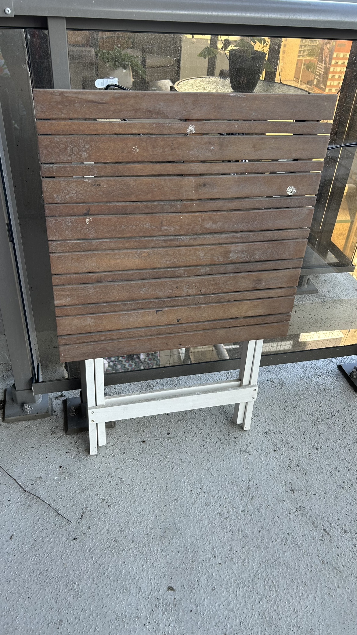Balcony/Patio Chairs, Table, and Mat - photo 4