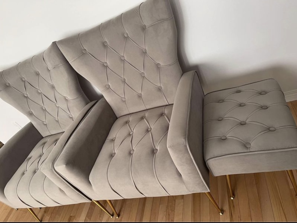 Accent Chairs (Wingback style) with Ottoman - Need gone ASAP - photo 3