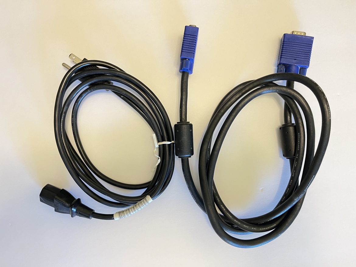 ViewSonic 20” Computer Monitor - with power and VGA cable image indicator(9)