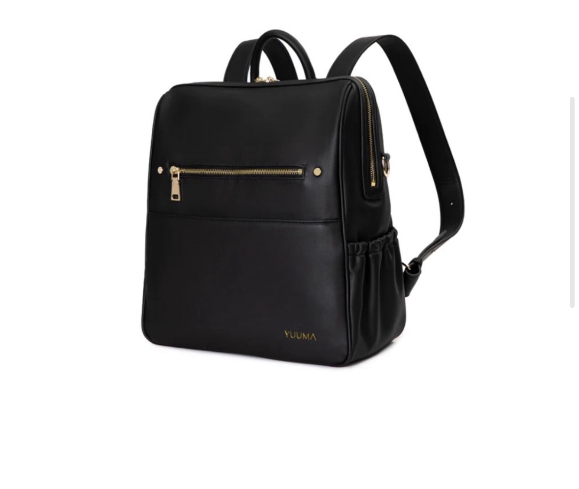 YUUMA Original Bag - Onyx - Backpack - Black - Baby Bag 🥕 image indicator(2)