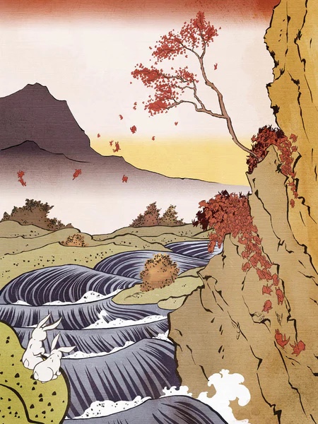 Kozyndan the bunnies series of 3 signed prof framed image indicator(6)