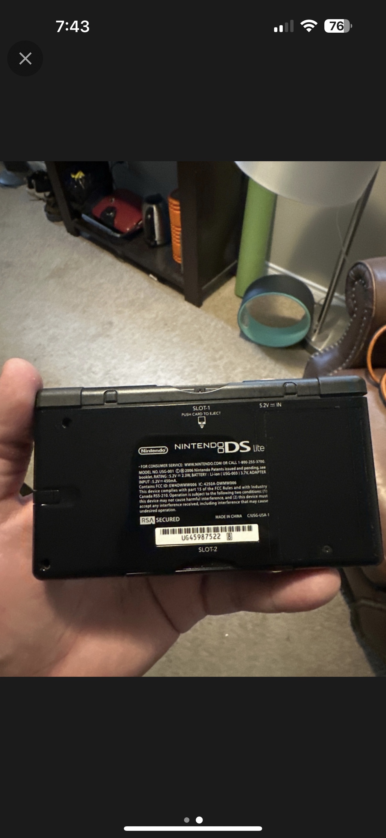 Nintendo DS Lite Black - photo 2