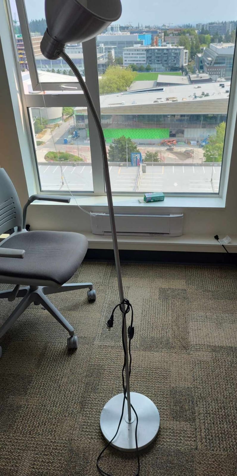 Silver floor lamp - photo 2