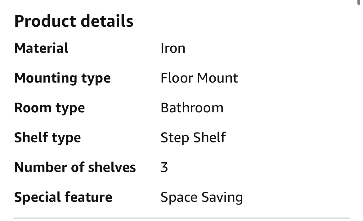 Iron Bathroom organizer - photo 4