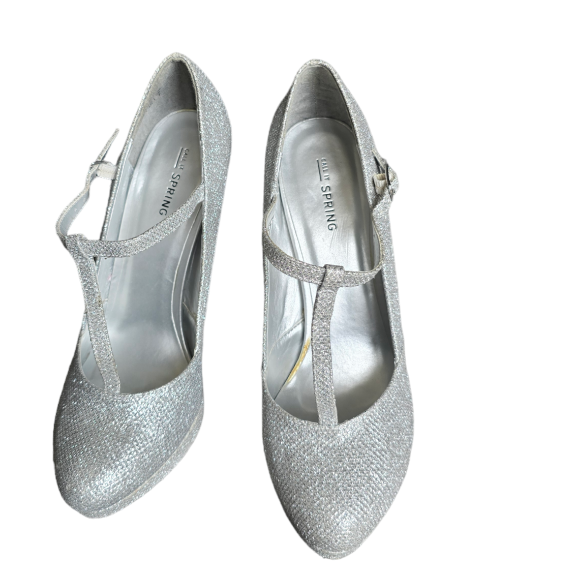 Call IT Spring Women silver pump  Heels Platform shoes. Size 9 - photo 5