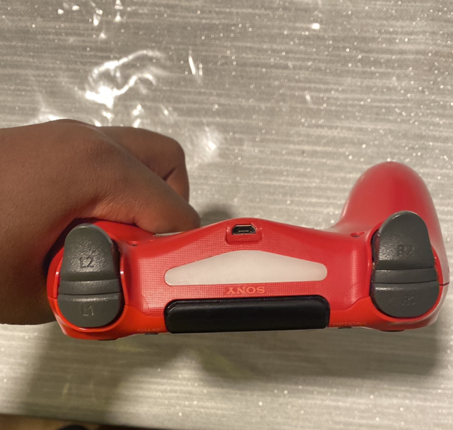 Red ps4 controller - photo 3