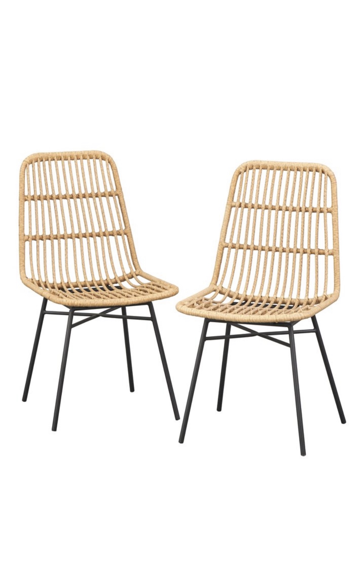 Target Rattan Dining Chair with Seat Cushions - photo 3