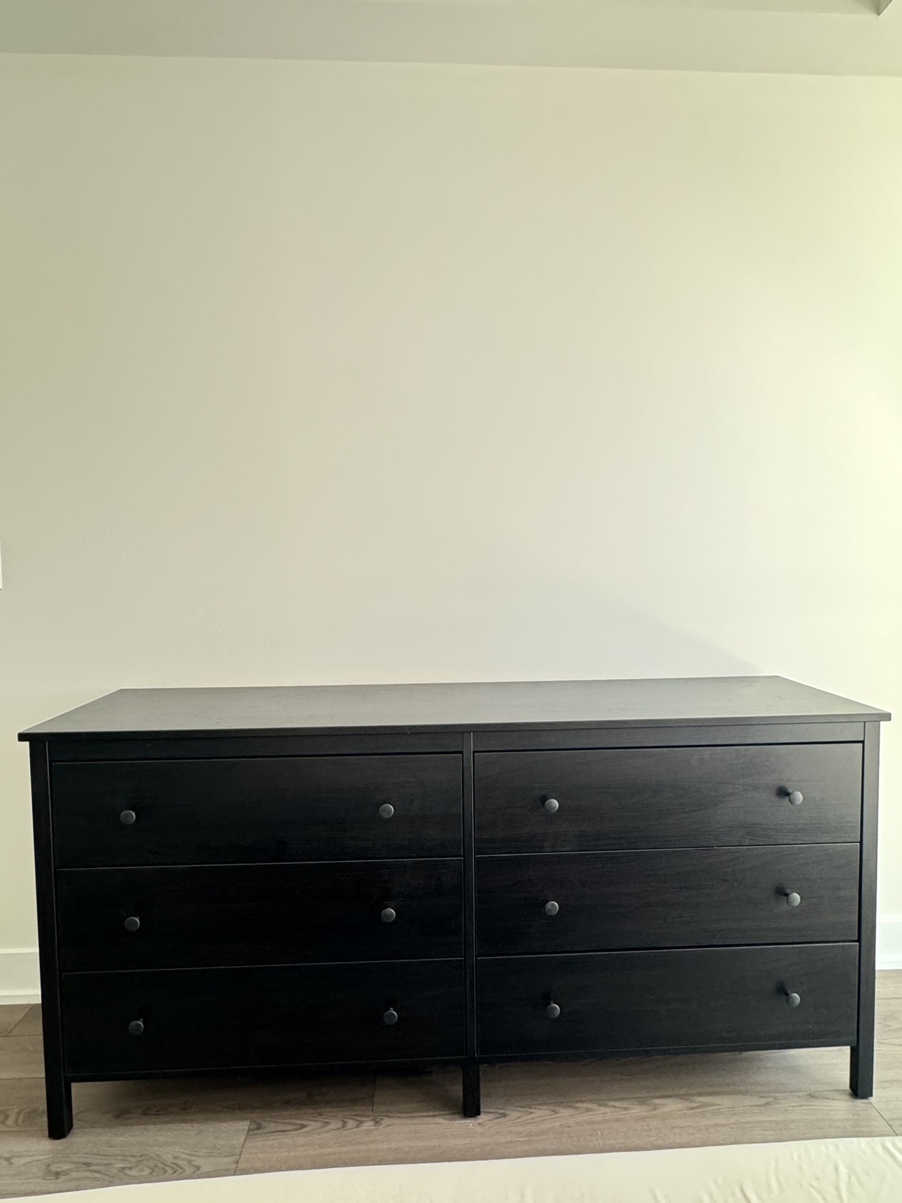 6 drawers dresser - black-brown