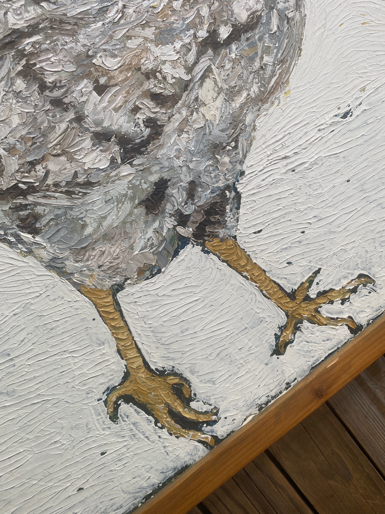 Chicken portrait in Impasto 2011 FOR SALE by artist - photo 4