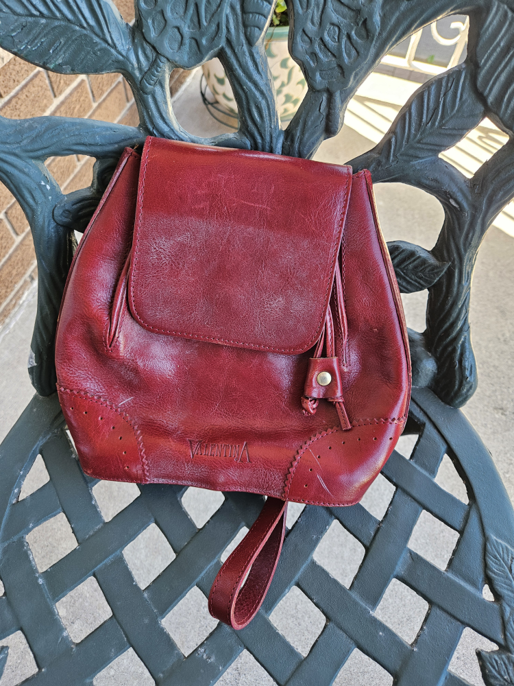 leather purse/backpack thumbnail