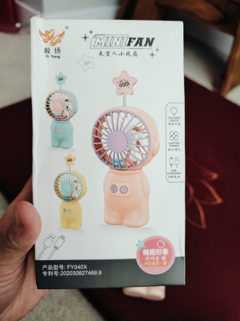 Brand New Portable Fan with USB Charge and Stand image indicator(8)