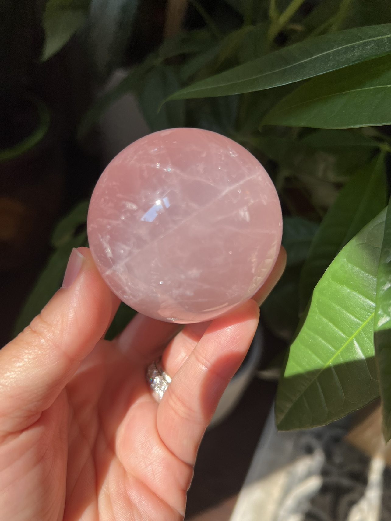 Starlight pink quartz sphere (a) | crystal image indicator(7)