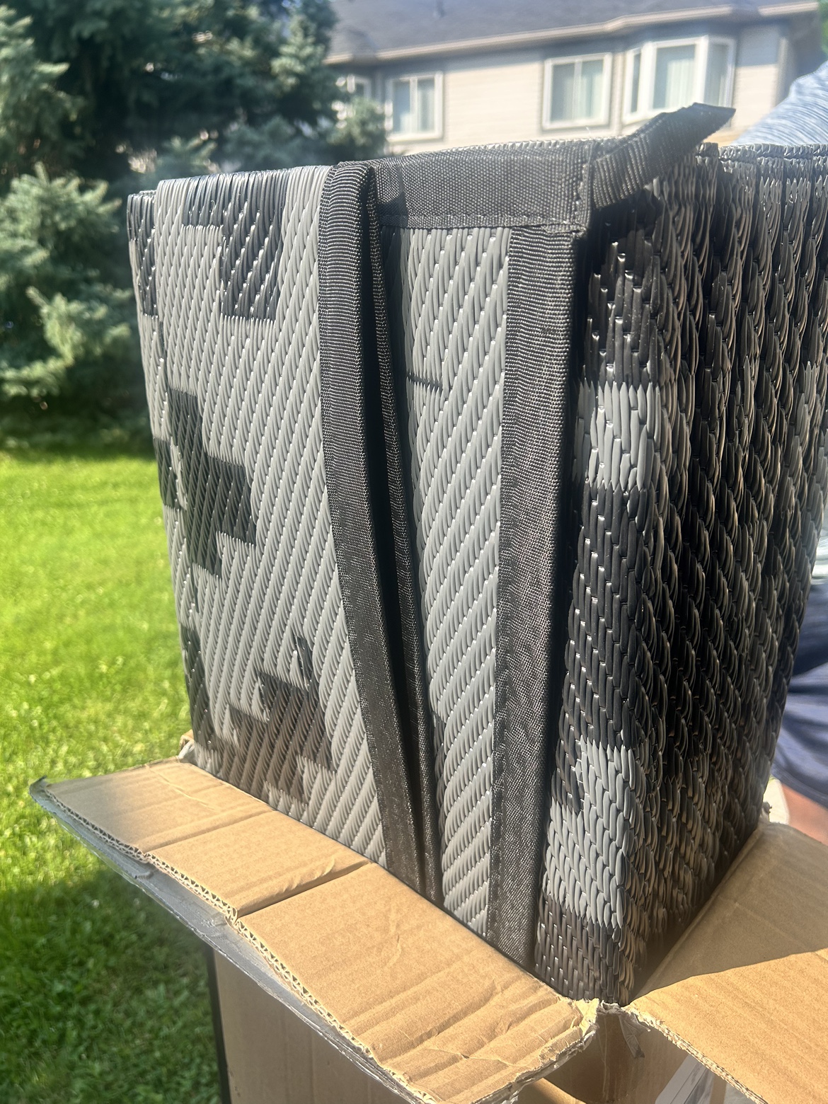 Outdoor Area Rug - black/grey - photo 2
