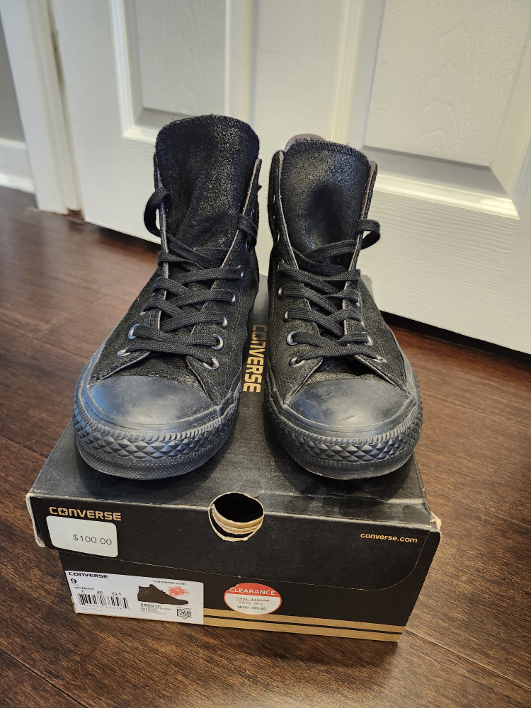 Converse Chuck Taylor Collar Studs Phantom Black Suede - photo 2