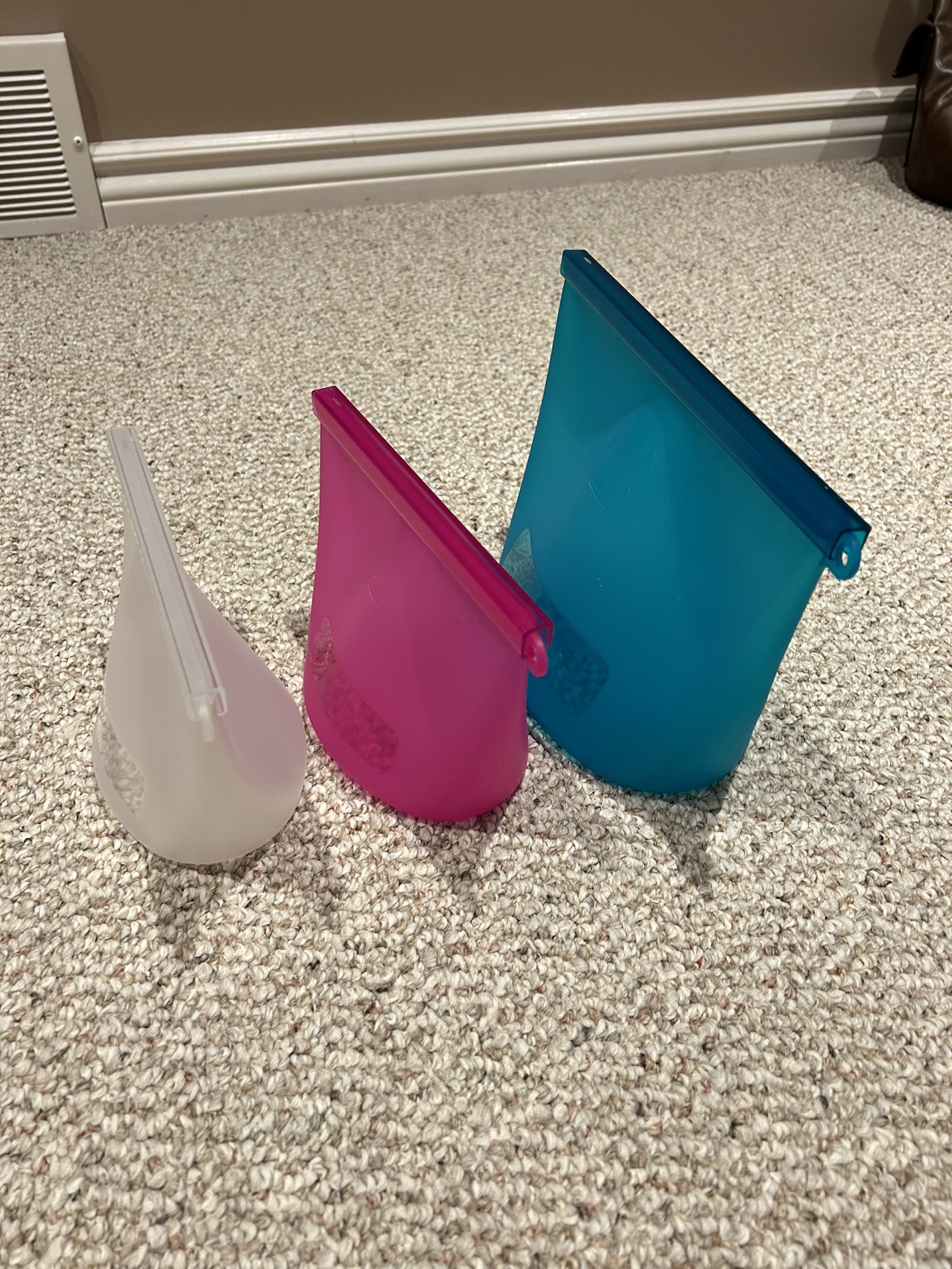 Ikea silicon 3-piece resealable zip locks