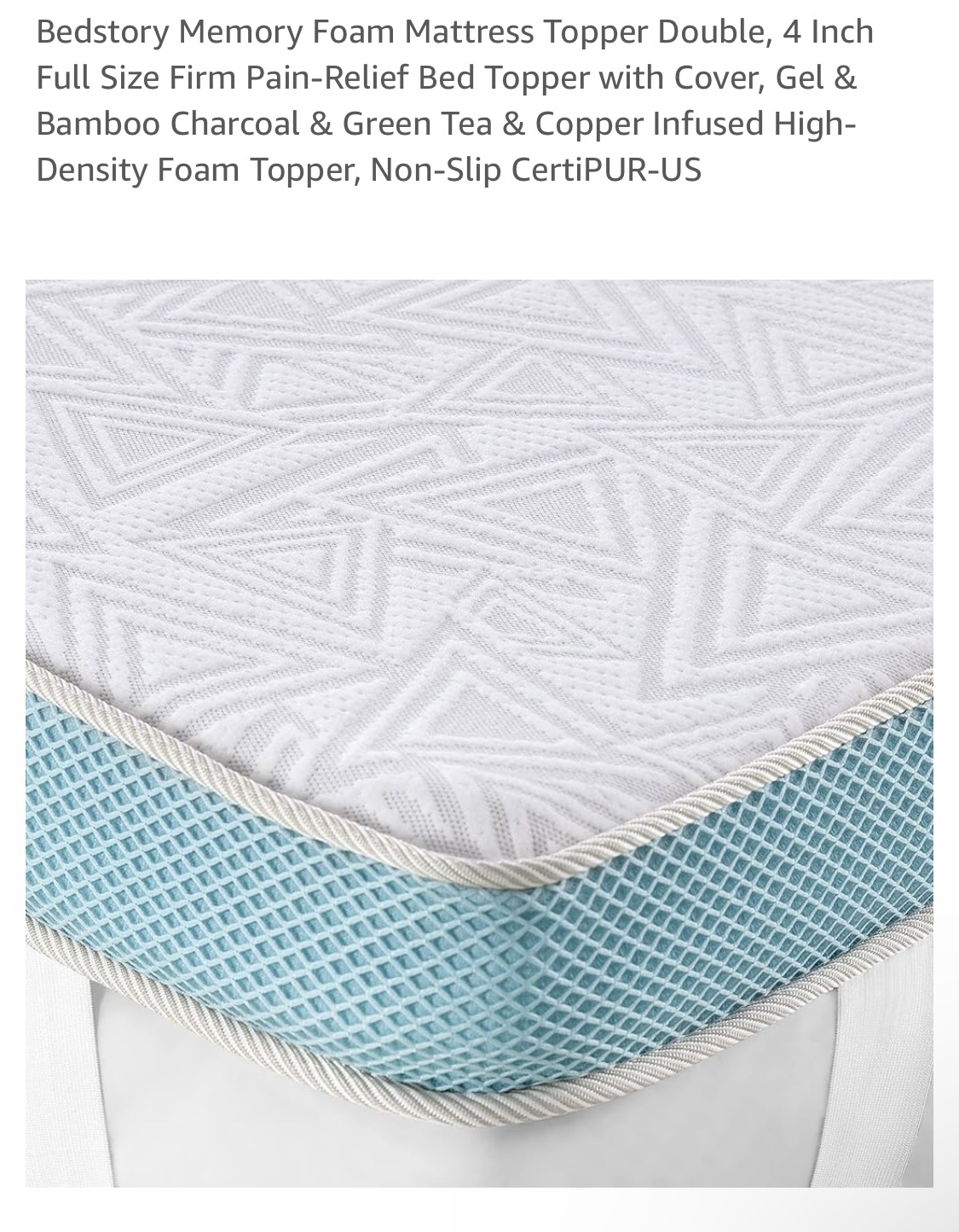 Full/Double mattress with topper - photo 4