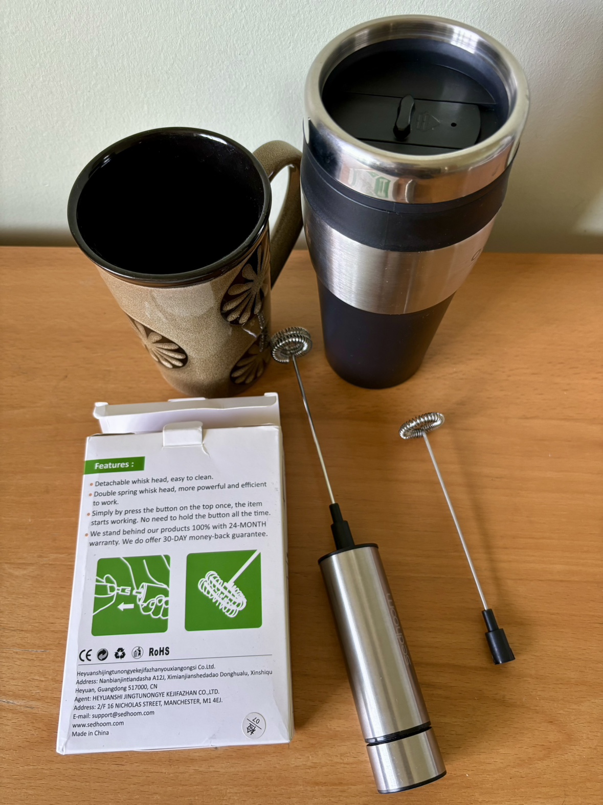 Handheld Milk Frother (Optional batteries, tall mugs) image indicator(2)