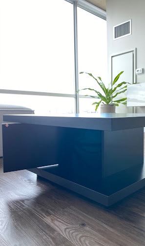 Modern Dark Wood Coffee Table - photo 4