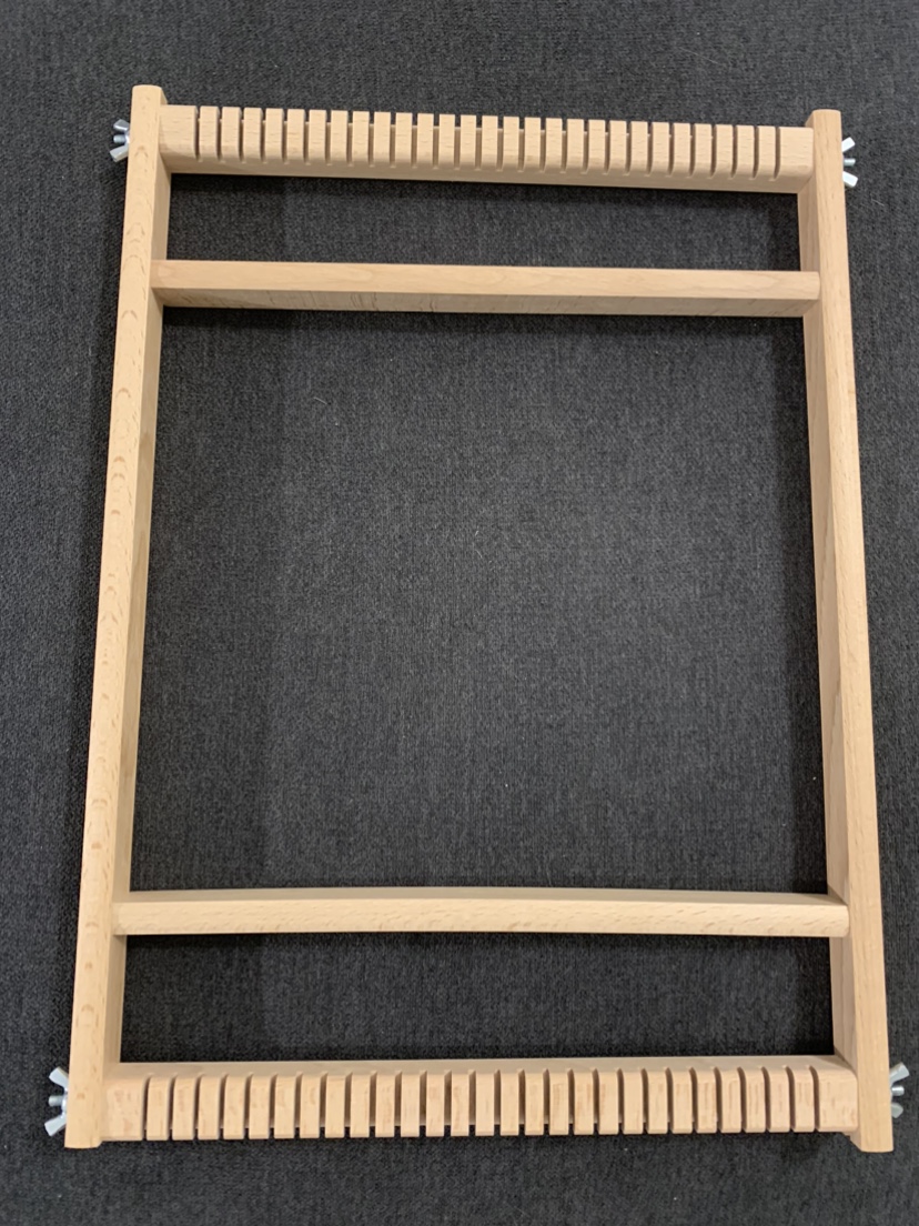 Wooden Lap Weaving Loom with 2 Shuttles & Warp Thread thumbnail
