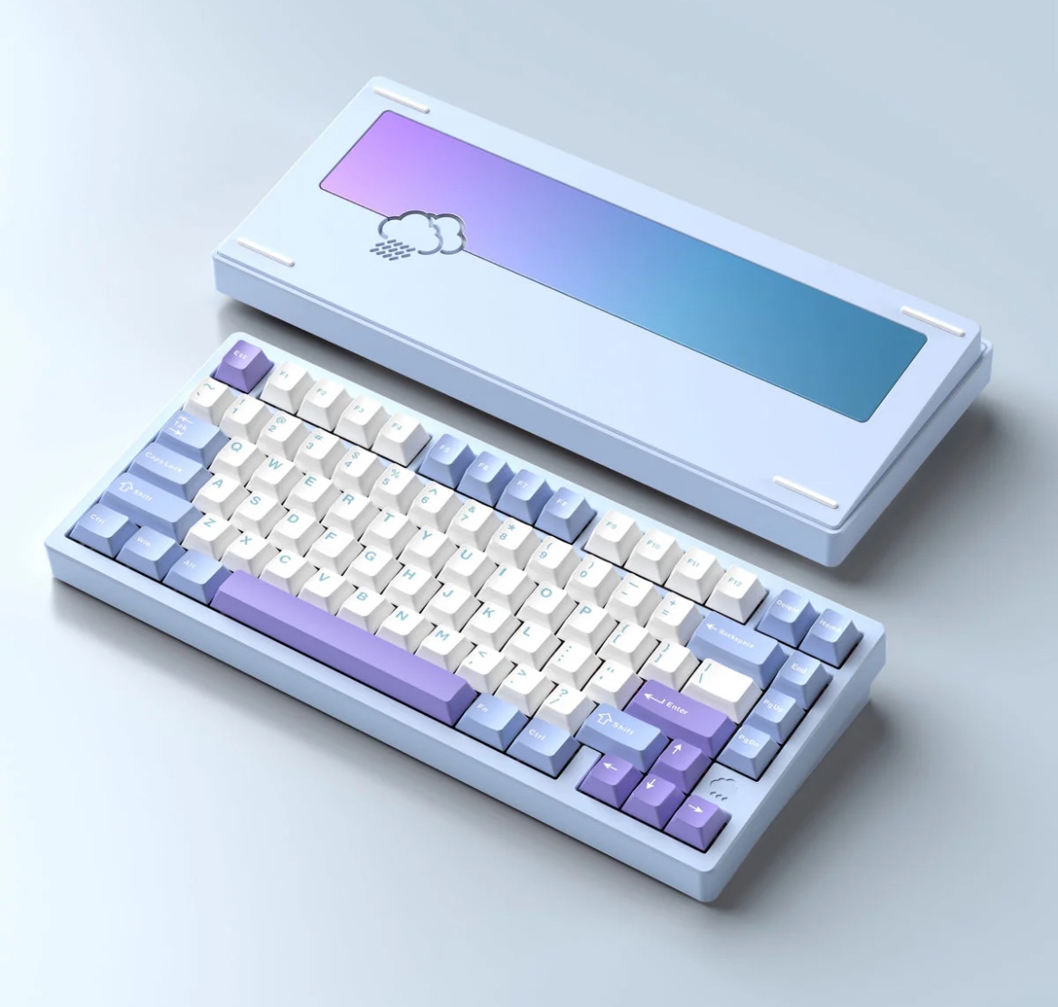 Rainy75 electro blue standard series keyboard