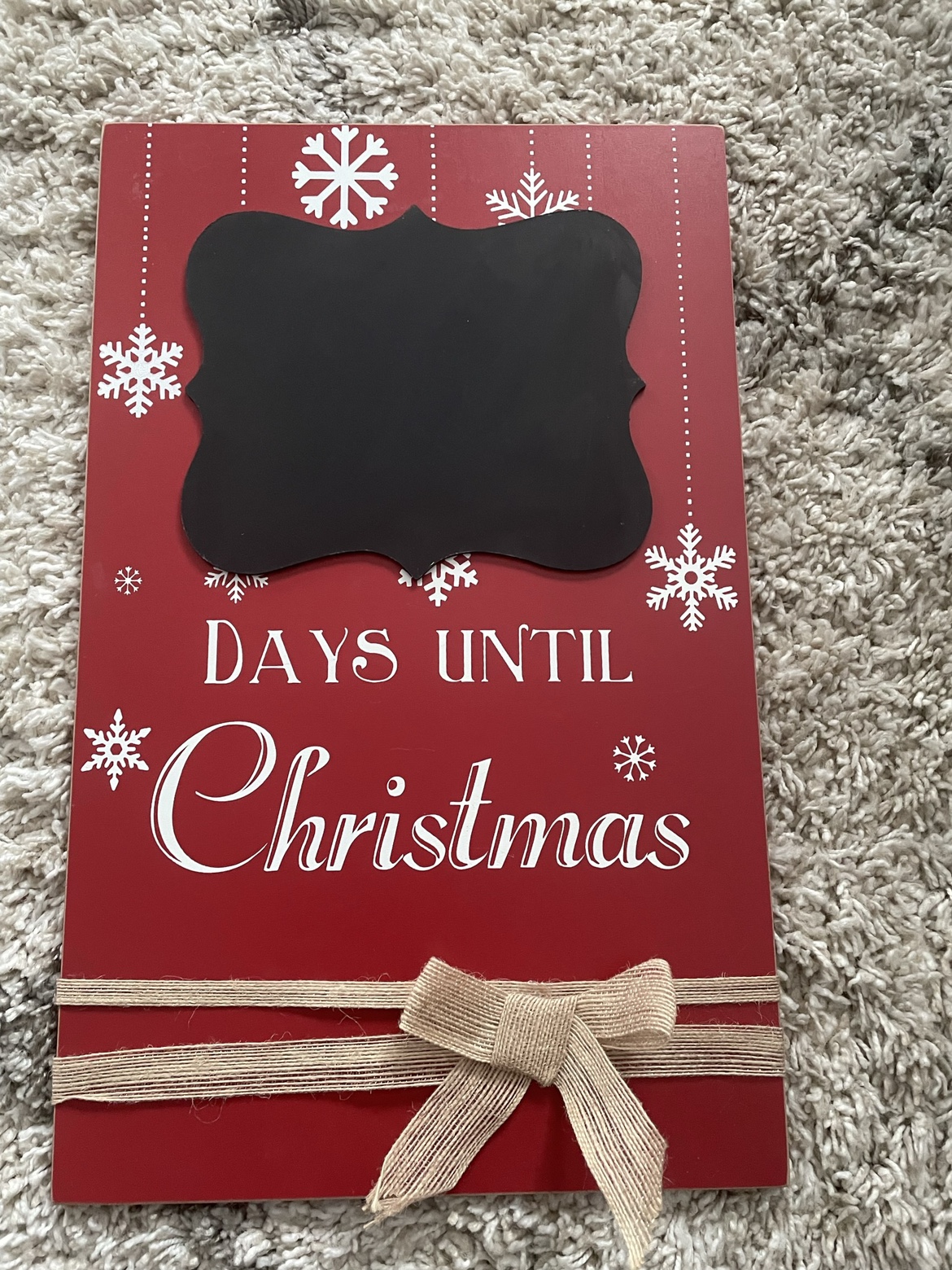 Countdown to Xmas Chalkboard Sign