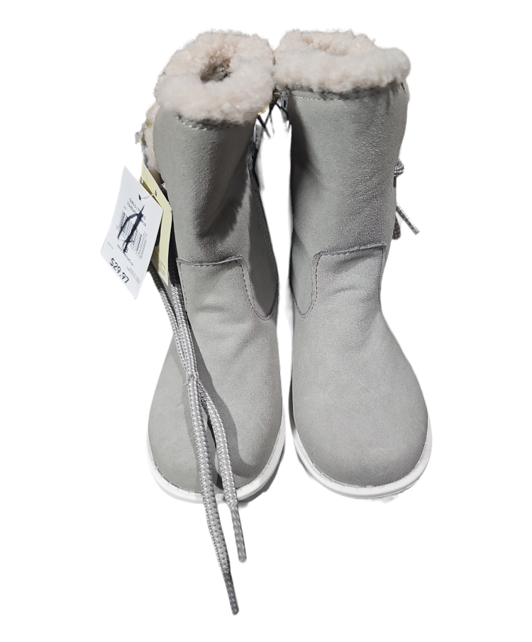 Girls' Grey Winter Boots size 8