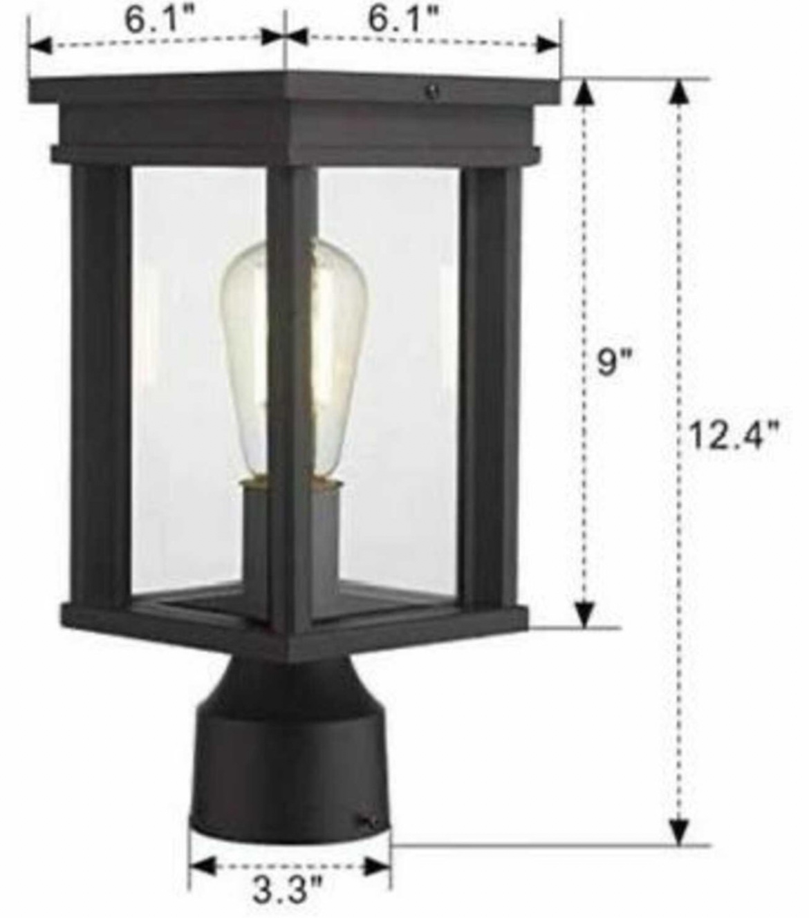 Post lamp and decorative base - photo 2