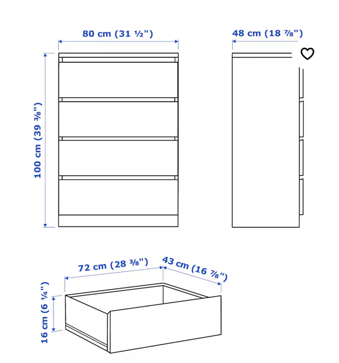 IKEA MALM 4-drawer chest - photo 5