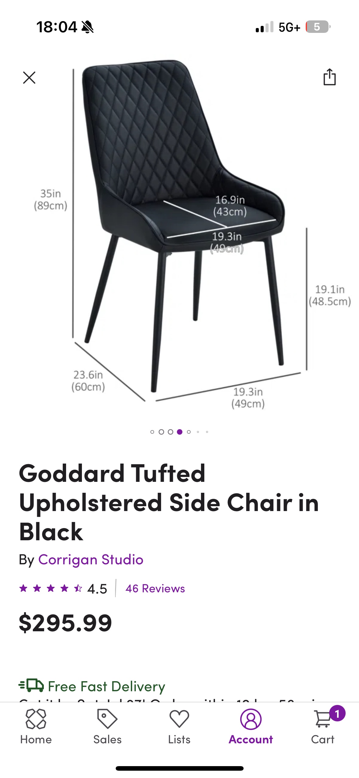 High-end upholster PU leather chairs - 2pack image indicator(4)