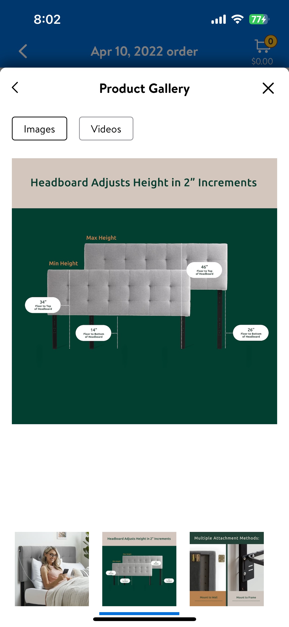 Upholstered Headboard (Full) - photo 3