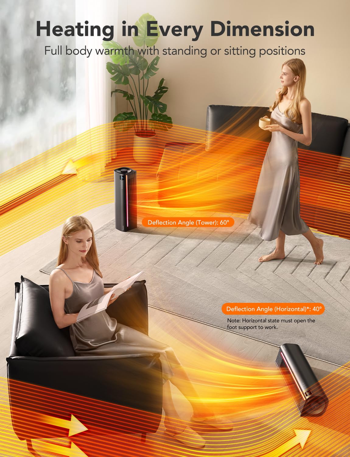 New 20" GoveeLife Space Heater with Thermostat - photo 3