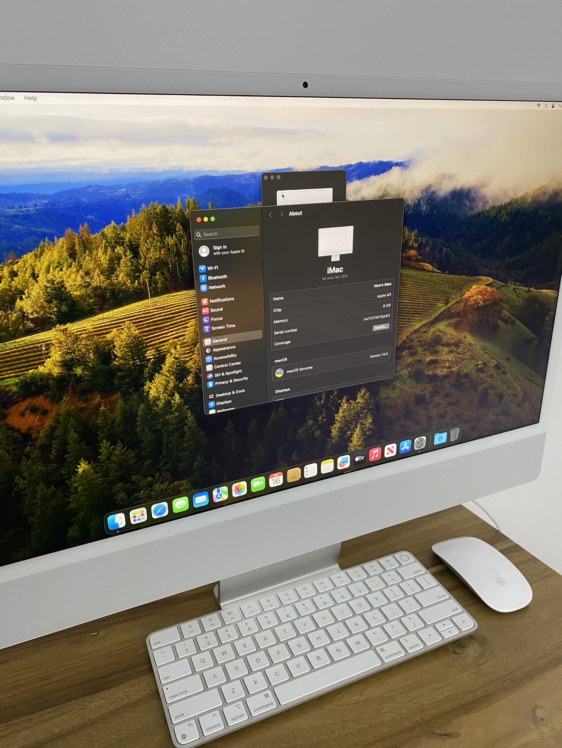 2021 M1 iMac 24" 256GB SSD 4 Port Touch ID Keyboard + Mouse - photo 3