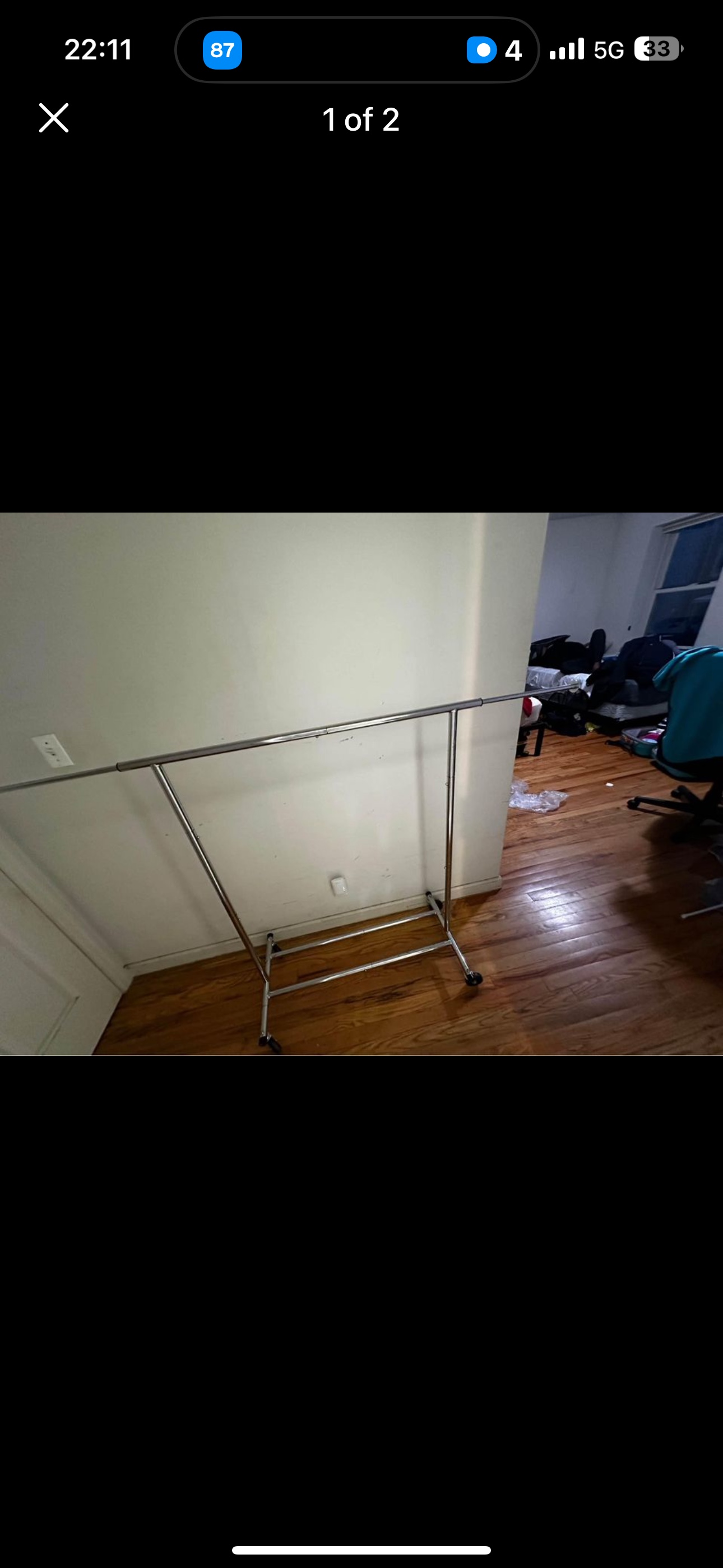 Metal clothes rack hanger