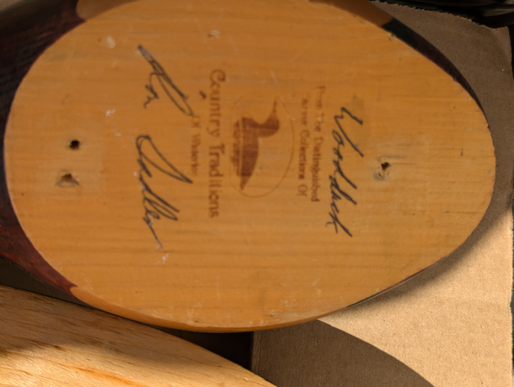 Hand crafted wooden ducks and loons - photo 5