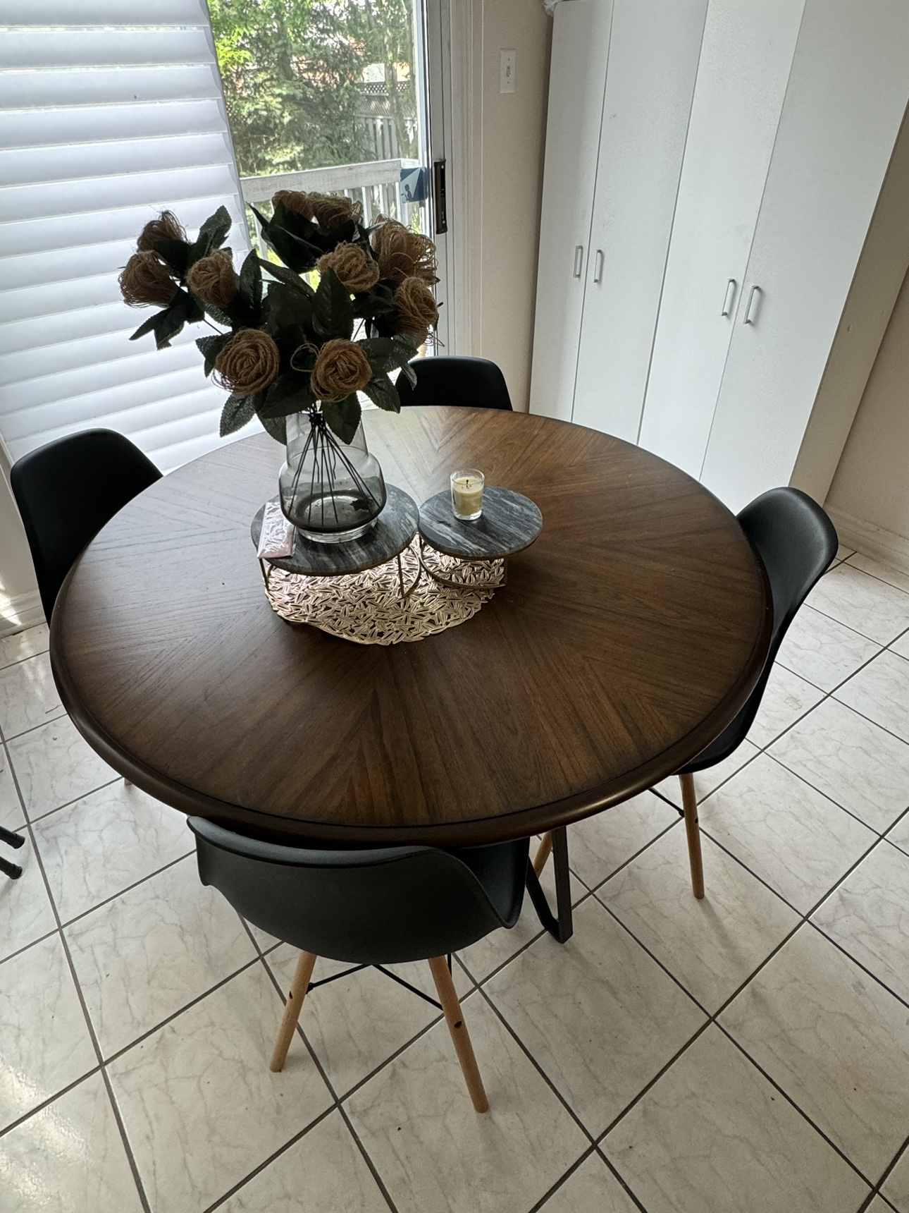 Teak Wood Breakfast Table With Chairs - photo 4