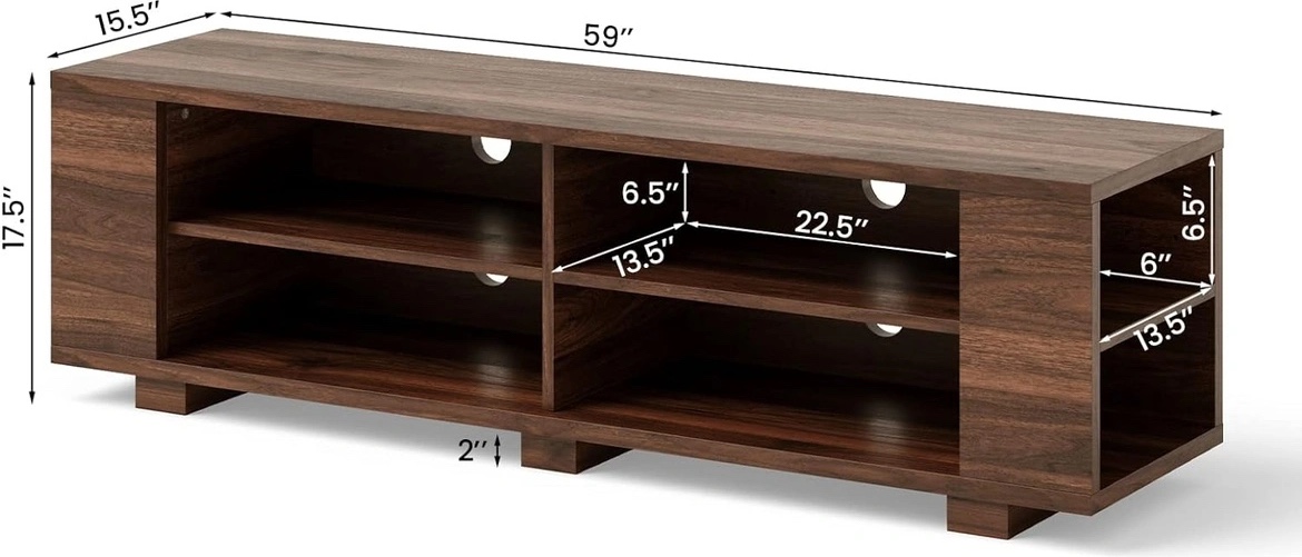 Moving Sale:  Wooden TV Console image indicator(3)