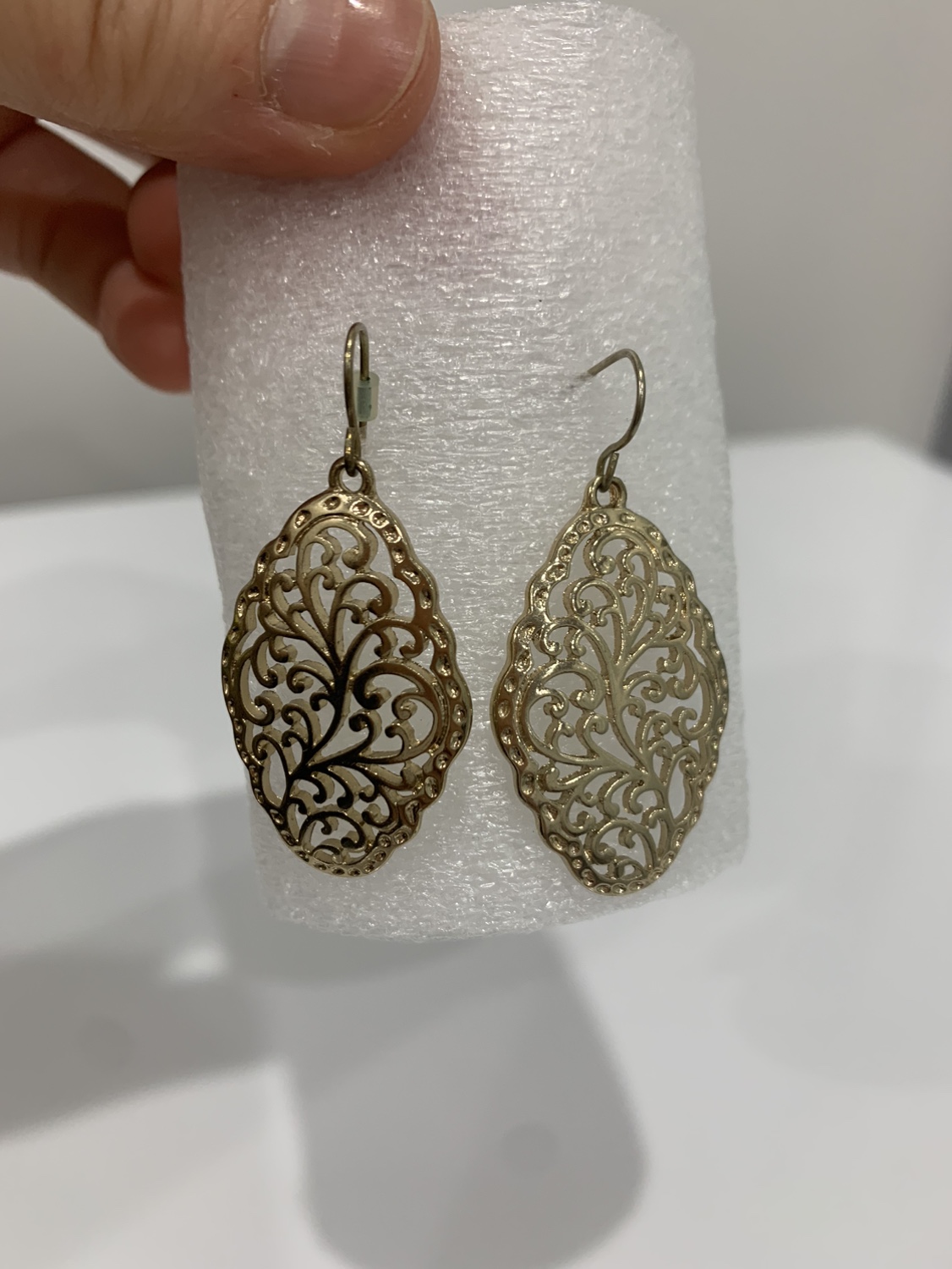 Gold Filigree Earrings (imitation) #freecycle