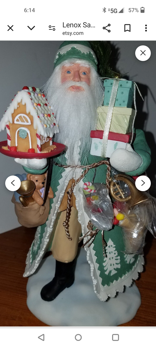 Lenox For The Holidays Santa of the Black Forest