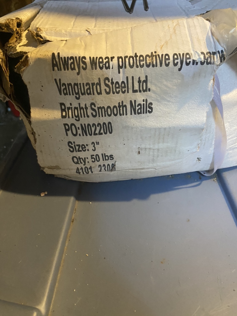 Full Box of Steel Nails-3”-50 lbs Box - photo 2