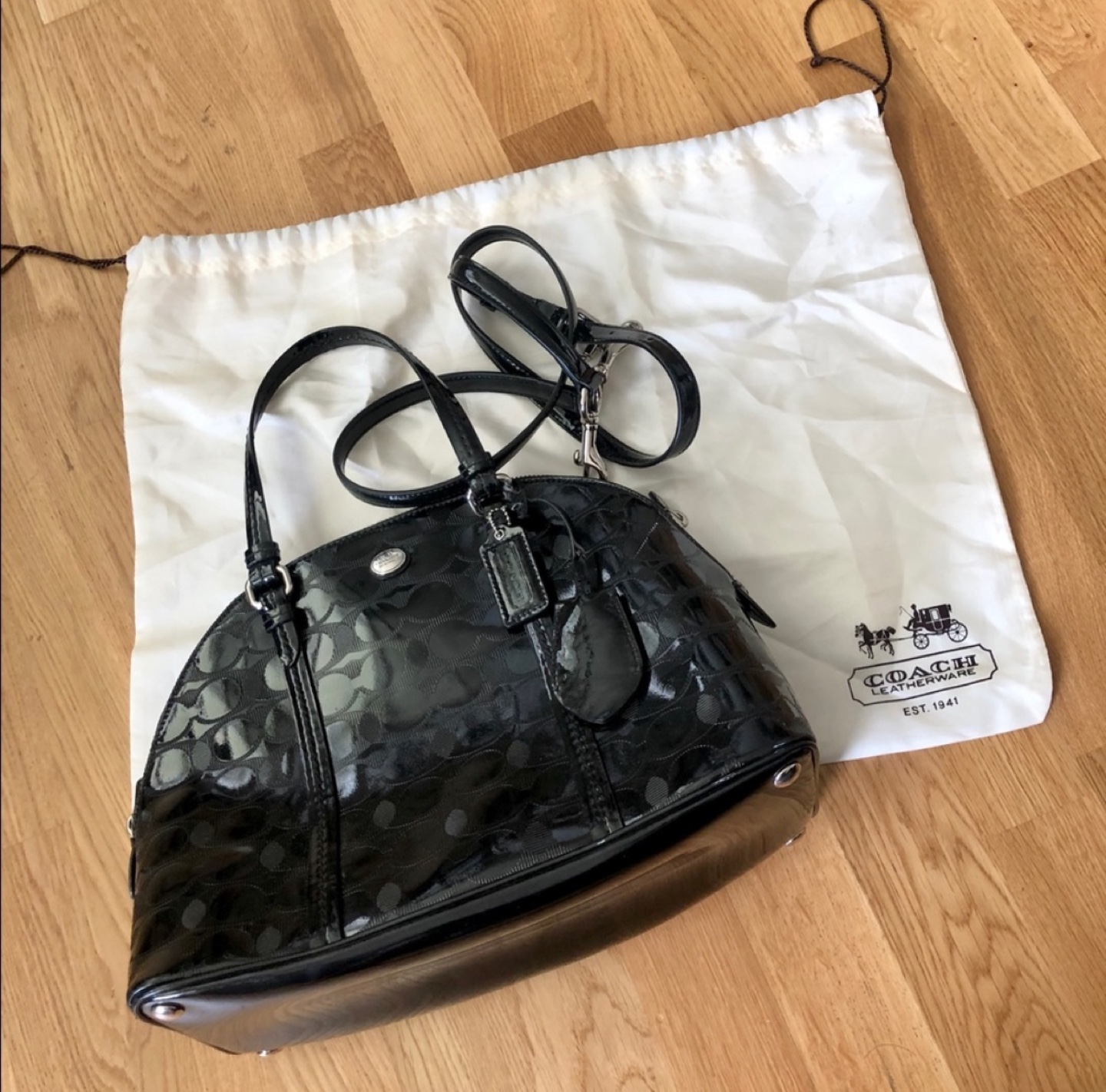 Coach Patent Leather Satchel - photo 2