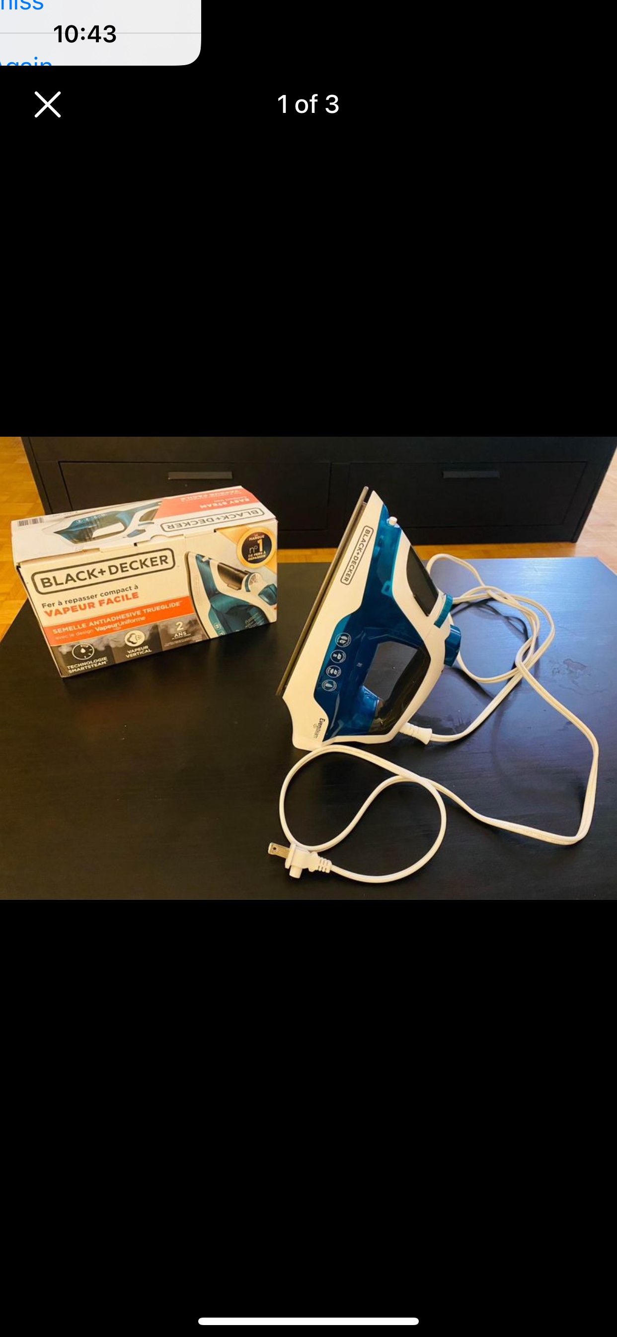 Black + Decker Easy Steam Compact Iron
