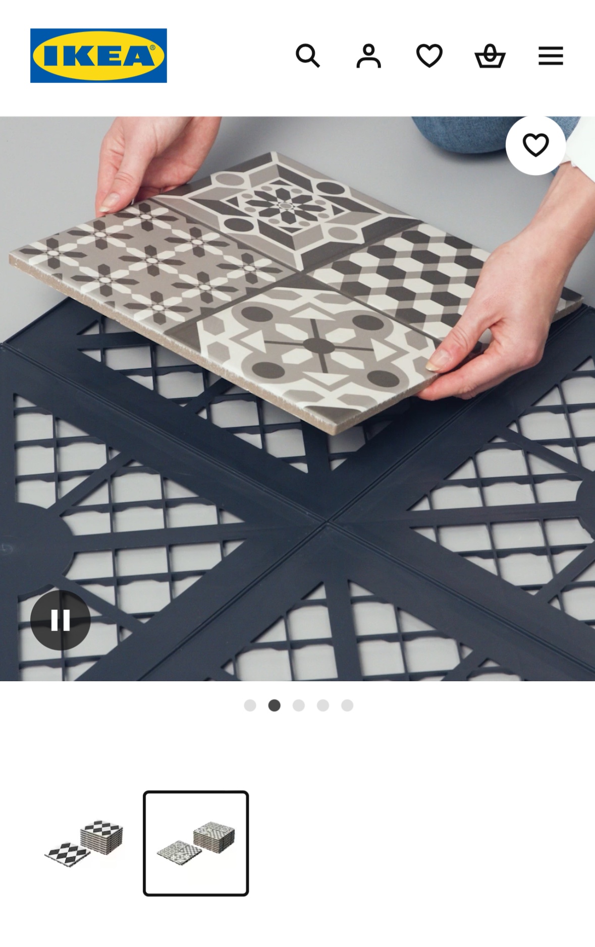 Unused Decking Tiles- Ikea MALLSTEN image indicator(2)