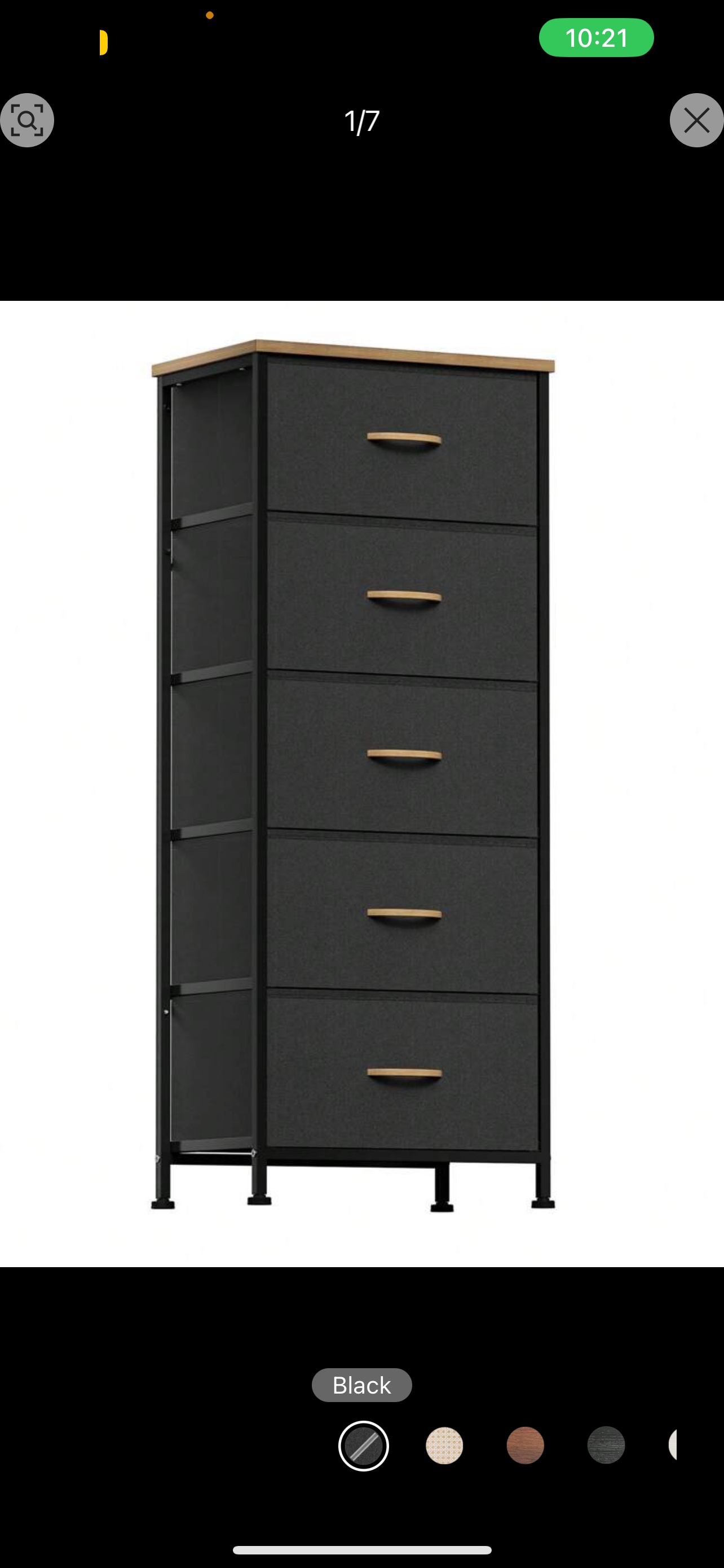 Dresser, 5 Tall Fabric Clothes