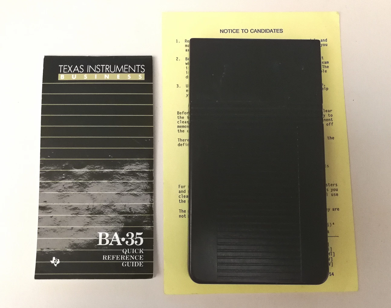 ⚽ Texas Instruments BA35 calculator image indicator(2)